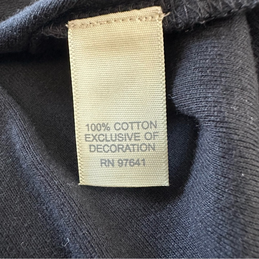 J. Jill 100% Cotton Black Sequined Surplice Y2K Blouse Size L - Picture 4 of 7